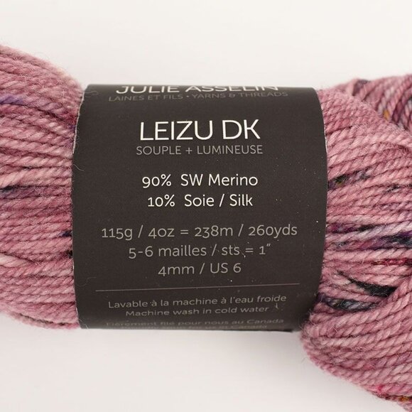 Julie Asselin Leizu DK Yarn SW Merino Silk 260yds Color Petits Fruits - Picture 3 of 3